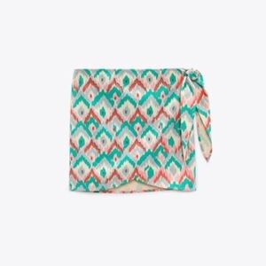 Zara Multicolor Asymmetrical Skirt